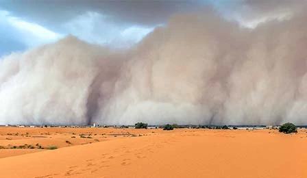 먼지 환경의 정확한 시뮬레이션