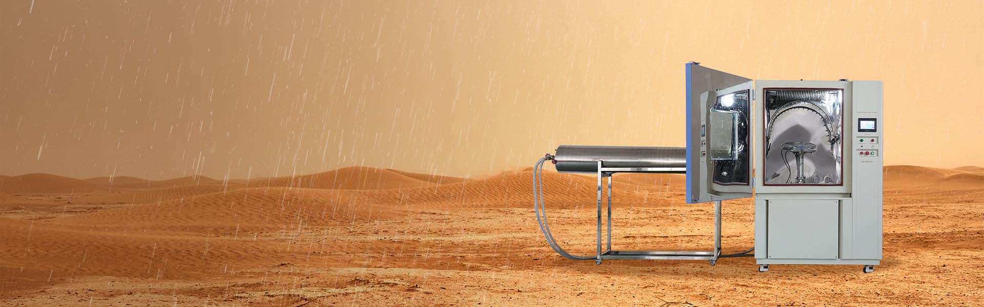 LIB IP 테스트 장비에는 IEC를 준수하는 먼지 테스트 챔버 및 물 스프레이 챔버의 전체 세트가 있습니다.