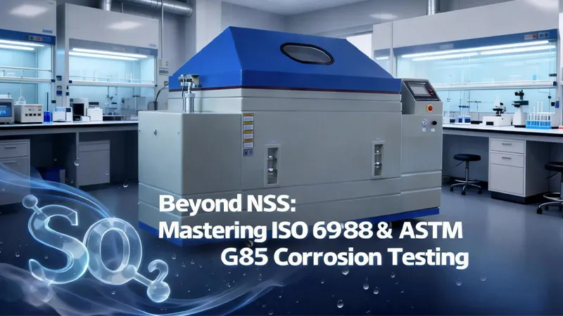 ISO 6988 및 ASTM G85 의 심층 분석: 신뢰와 함께 SO₂ 및 산성 소금 스프레이 부식 테스트를 통과하는 방법